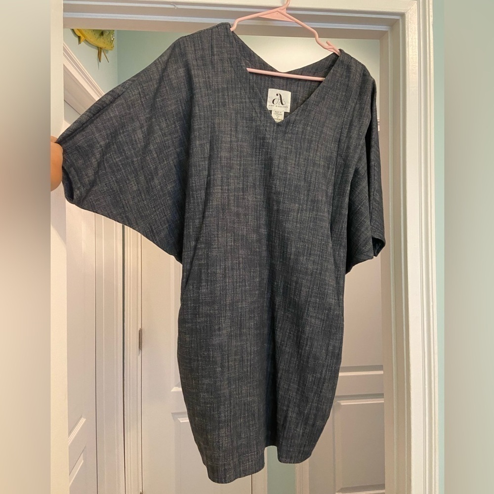 Amy Kuschel The Wedge Dress In Color Denim - Picture 5 of 9